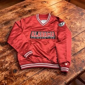 Homefield Apparel Alabama Crimson Tide Campus Classic Satin Pullover Jacket L